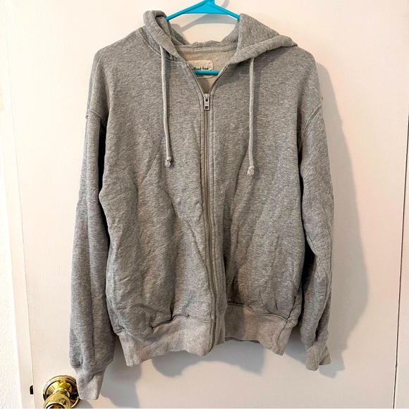 Wilfred Tops - Aritzia Wilfred Free Grey Zip Hoodie Size 2